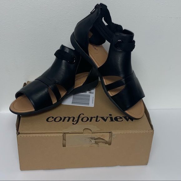 Comfortview | Women's Size 9WW | NEW Wide Width "The Annika" Sandals Shootie NIB - Picture 2 of 9